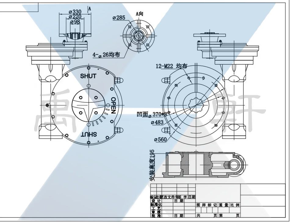 QDX3-D12电动黄瓜社区网页版连接尺寸图(图1)